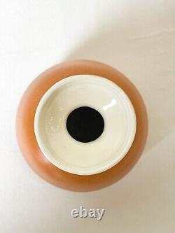 Vintage Jaru Studio Ceramic Orange Stoneware MCM Vase of Raymor Era