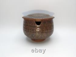 Vintage Jeff Oestreich Footed Sugar Jam Jar Unsigned Studio Art Pottery MCM