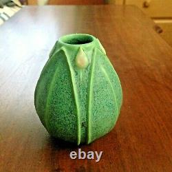 Vintage Jemerick Art Pottery Vase Grueby style Signed Studio Handcrafted