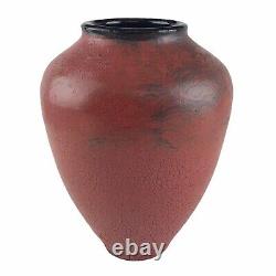 Vintage Jim Gardner Studio Art Pottery Vase Mid Century Sign Crackle Glaze 9 U32