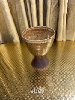 Vintage Joe Arnett Signed Studio Pottery Communion Set Chalice & Paten Cross XL Vintage Joe Arnett Signed Studio Pottery Communion Set Chalice & Paten Cross XL