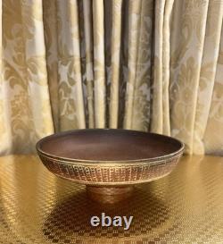 Vintage Joe Arnett Signed Studio Pottery Communion Set Chalice & Paten Cross XL