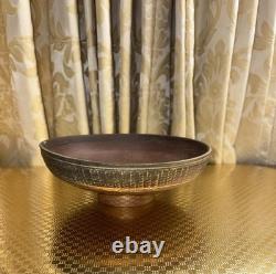 Vintage Joe Arnett Signed Studio Pottery Communion Set Chalice & Paten Cross XL