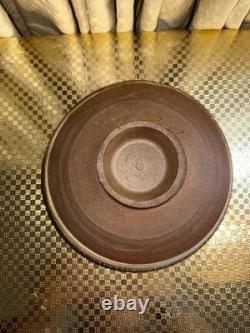 Vintage Joe Arnett Signed Studio Pottery Communion Set Chalice & Paten Cross XL