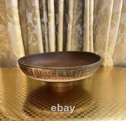 Vintage Joe Arnett Signed Studio Pottery Communion Set Chalice & Paten Cross XL