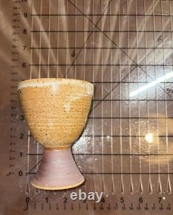 Vintage Joe Arnett Signed Studio Pottery Communion Set Chalice & Paten Cross XL Vintage Joe Arnett Signed Studio Pottery Communion Set Chalice & Paten Cross XL