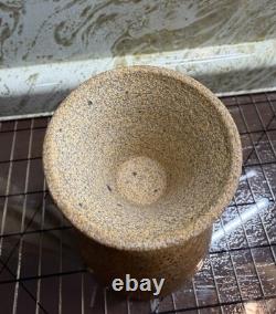 Vintage Joe Arnett Signed Studio Pottery Communion Set Chalice & Paten Cross XL