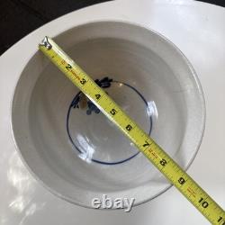 Vintage John Fassbinder Studio Pottery 8.75 Bowl Mixing/Serving, Has Crack
