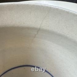 Vintage John Fassbinder Studio Pottery 8.75 Bowl Mixing/Serving, Has Crack