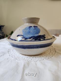 Vintage John Fassbinder Studio Pottery 8.75 Bowl With Lid