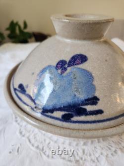 Vintage John Fassbinder Studio Pottery 8.75 Bowl With Lid