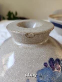 Vintage John Fassbinder Studio Pottery 8.75 Bowl With Lid