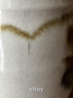 Vintage John Fassbinder studio pottery Pitcher mid century modern art 8 1/4 in