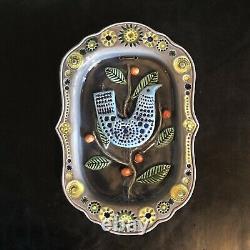 Vintage John Ffrench Arklow Studio Pottery Modern Bird Wall Plaque