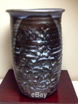 Vintage John Loree Studio Pottery Vase Mid Century Modern Rare Example