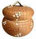 Vintage John Peterson Studio Pottery Ceramic Handle Lidded Jar with Cork Stopper