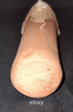 Vintage Jude Holdsworth 3 Faces Studio Pottery Vase 7.25 tall Spaghetti hair te
