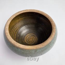 Vintage Karen Karnes Blue Speckled Studio Pottery Small Bowl 4.5d x 2.5h