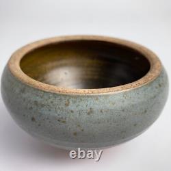 Vintage Karen Karnes Blue Speckled Studio Pottery Small Bowl 4.5d x 2.5h