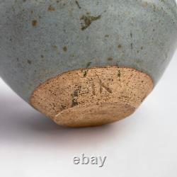 Vintage Karen Karnes Blue Speckled Studio Pottery Small Bowl 4.5d x 2.5h