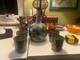 Vintage Ken Edwards Pottery 7-Pc Set Signed El Palomar Carafe & 6 Cups