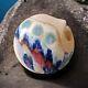 Vintage Ken Pick Signed Studio Art Pottery Abstract Footed Vase Signed MCM