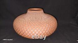 Vintage Kenny Standhardt Large Studio Pottery Basket Vase Vessel 10.5×6.5 Inch