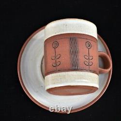 Vintage Kentmere Studio Pottery Coffee Set Mug Teapot England Gordon Barbara Fox