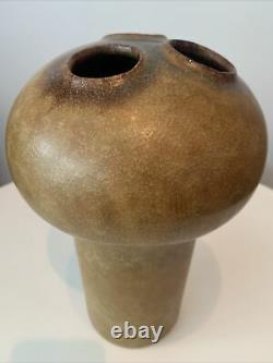 Vintage Kirsten Gunther Moonfrog Vase For Knabstrup Keramik Pottery Denmark MCM