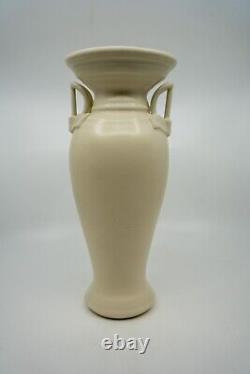 Vintage Klein Reid Studio Pottery Handled White Porcelain Vase