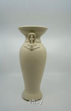 Vintage Klein Reid Studio Pottery Handled White Porcelain Vase