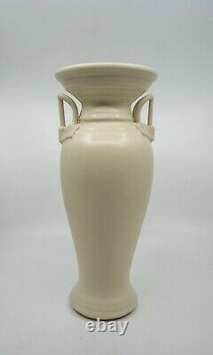 Vintage Klein Reid Studio Pottery Handled White Porcelain Vase