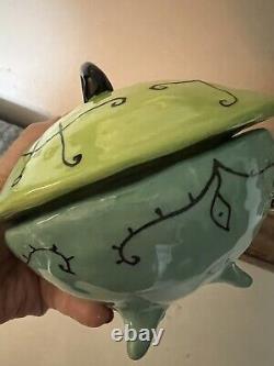 Vintage Kri Kri Studio 1997 Art Pottery Ceramic Sugar Bowl Retired