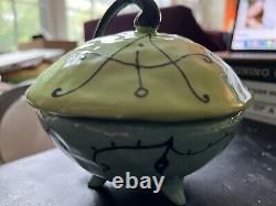 Vintage Kri Kri Studio 1997 Art Pottery Ceramic Sugar Bowl Retired