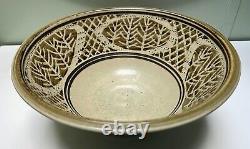 Vintage LOUIS MIDEKE Studio Pottery Bowl Listed Washington Ceramicist