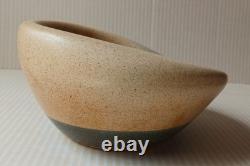 Vintage Lapid Israel Studio Art Pottery Vase MCM Biomorphic Hand Painted Esther