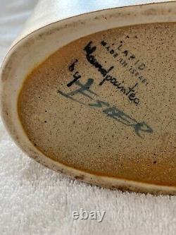 Vintage Lapid Israel Studio Pottery Large Abstract Vase #152 Signed