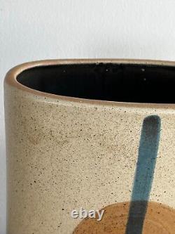 Vintage Lapid Israel Studio Pottery Large Abstract Vase #152 Signed