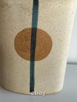 Vintage Lapid Israel Studio Pottery Large Abstract Vase #152 Signed