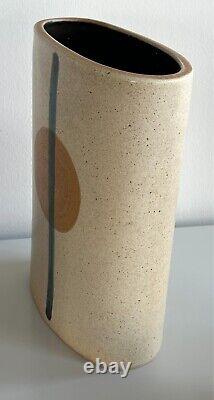 Vintage Lapid Israel Studio Pottery Large Abstract Vase #152 Signed