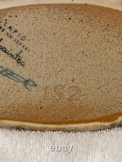 Vintage Lapid Israel Studio Pottery Large Abstract Vase #152 Signed