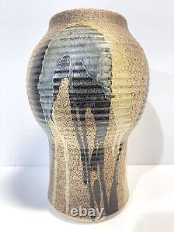 Vintage Large Noboru Kubo Japanese Canadian Studio Art Pottery Vase