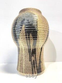 Vintage Large Noboru Kubo Japanese Canadian Studio Art Pottery Vase