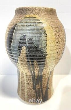 Vintage Large Noboru Kubo Japanese Canadian Studio Art Pottery Vase