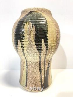 Vintage Large Noboru Kubo Japanese Canadian Studio Art Pottery Vase