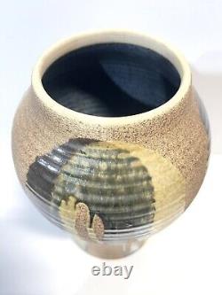 Vintage Large Noboru Kubo Japanese Canadian Studio Art Pottery Vase