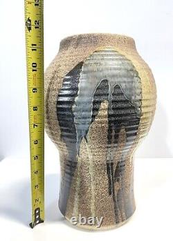Vintage Large Noboru Kubo Japanese Canadian Studio Art Pottery Vase