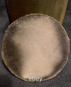 Vintage Large Southwestern Studio Pottery Raku Glazed Lidded Jar Signed 12.25