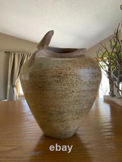 Vintage Large Studio CLAY Pottery Raku UNIQUEAMAZING