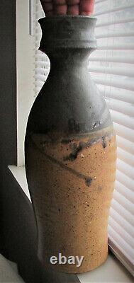 Vintage Large Studio Pottery Vase Signed 18